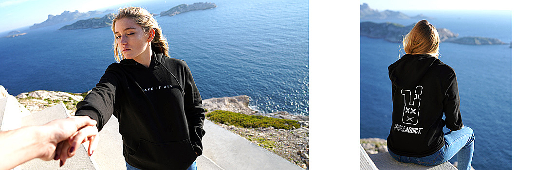 Hoodies noirs pour femme