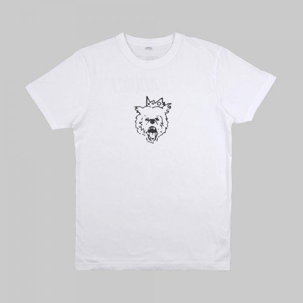 Camiseta blanca estampada ★ Full On Bear