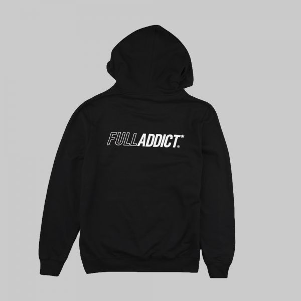 Full On Bear ★ printed black hoodie