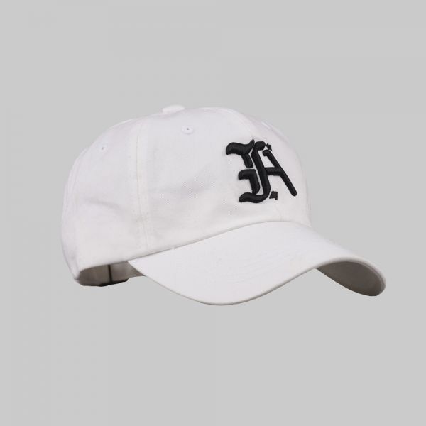 Casquette blanche brodée ★ Full Initials Logo