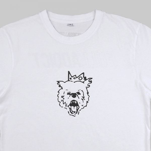 Camiseta blanca estampada ★ Full On Bear