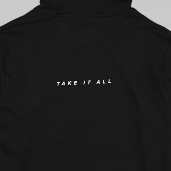 Full Initials Logo ★ printed black hoodie