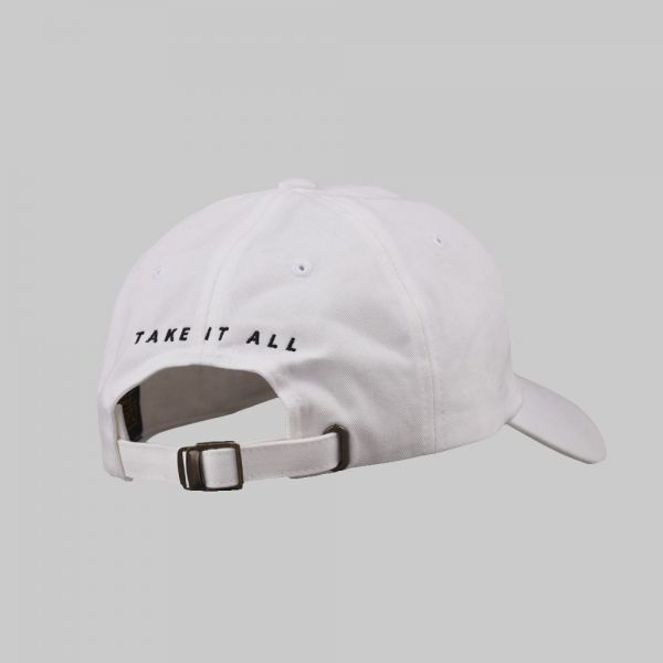 Gorra blanca brodada ★ Full Name Logo