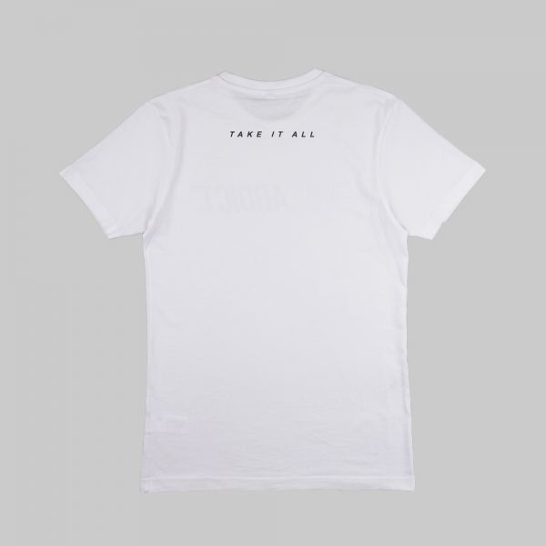 Bedrucktes weißes T-Shirt ★ Full Name Logo