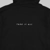 Full Name Logo ★ printed black hoodie