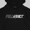 Full Name Logo ★ printed black hoodie