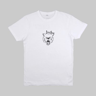 Camiseta blanca estampada ★ Full On Bear