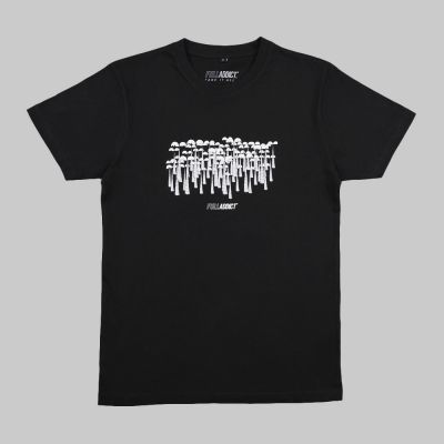 Camiseta negra estampada ★ Full Moon Jungle