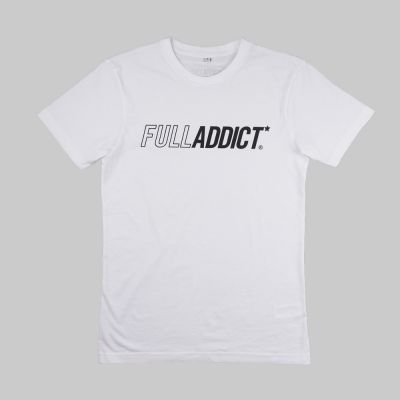 T-shirt blanc imprimé ★ Full Name Logo